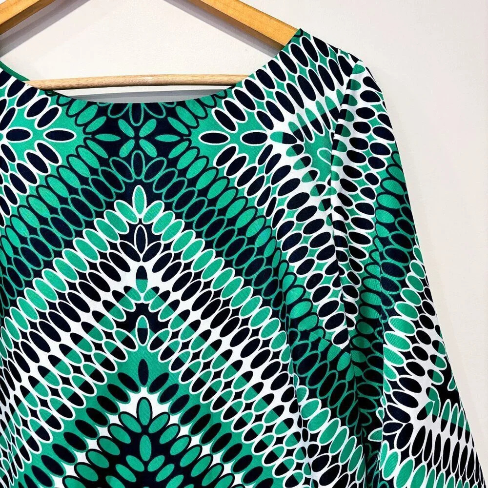 BANANA REPUBLIC Navy and green  dress - Picture 4 of 7